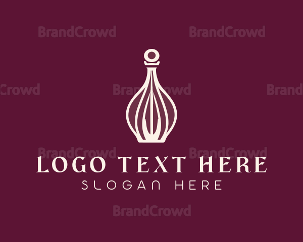 Elegant Perfume Bottle Logo