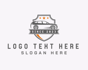 Stars - Shield Auto Car logo design