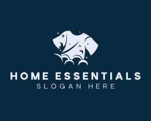 Household - Clothes Laundry Cleaning logo design