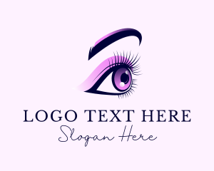 Makeup Artist - Eyelashes Eyeshadow Salon logo design