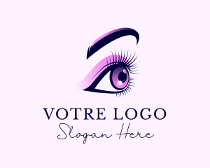 Beautician - Eyelashes Eyeshadow Salon logo design