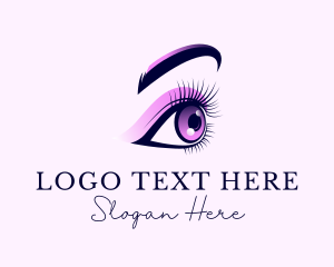 Eyeliner - Eyelashes Eyeshadow Salon logo design