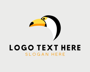 Tit Bird - Toucan Bird Wildlife logo design