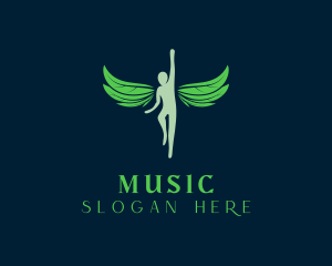 Exercise - Flying Leaf Wings logo design