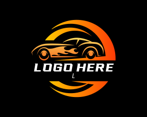 Restoration - Car Racing Garage logo design