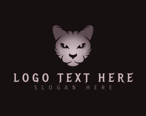 Kitten - Feline Cat Animal logo design