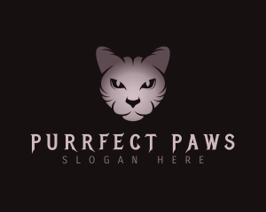 Feline Cat Animal logo design