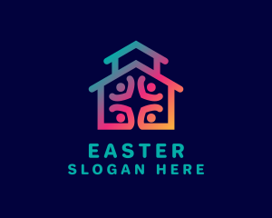 Family - House Charity Shelter logo design
