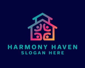 Harmony - House Charity Shelter logo design