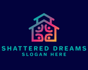 House Charity Shelter  logo design