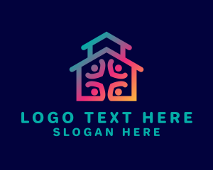 Friend - House Charity Shelter logo design