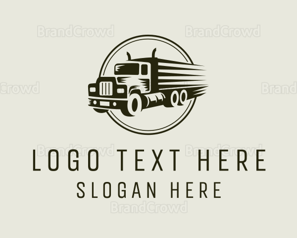 Truck Logistics Travel Logo