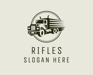 Truck Logistics Travel Logo