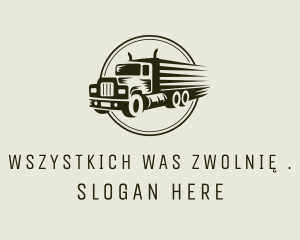 Truck Logistics Travel Logo