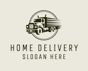 Truck Logistics Travel logo design