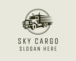 Truck Logistics Travel logo design