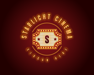 Cinema Movie Placard logo design