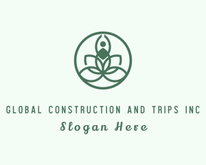Vegan - Botanical Wellness Yoga logo design