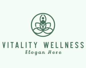 Botanical Wellness Yoga logo design