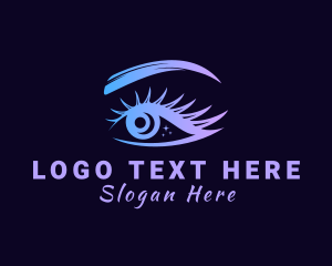 Cosmetic - Gradient Beautiful Eye logo design