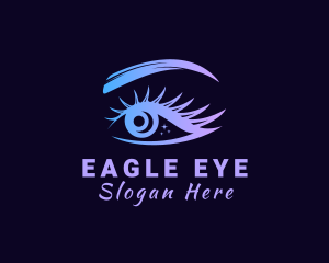 Gradient Beautiful Eye logo design