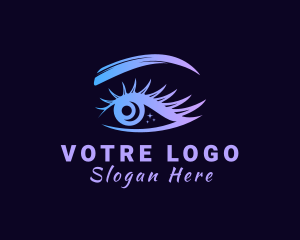 Makeup - Gradient Beautiful Eye logo design