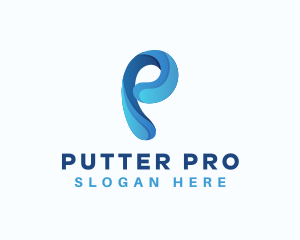 Professional Business Letter P logo design