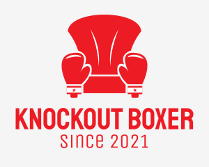 Boxer - Boxing Gloves Sofa logo design