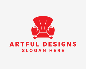 Boxing Gloves Sofa  logo design