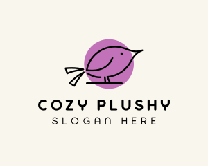 Cute Sparrow Bird logo design