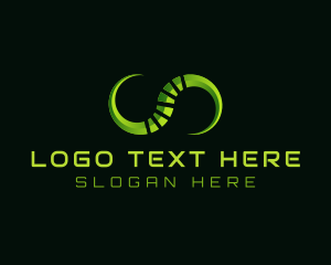 Futuristic - Infinite Cyber Tech logo design