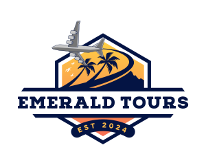 Airplane Travel Tour logo design