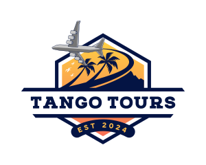 Airplane Travel Tour logo design