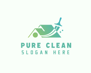 Squeegee House Cleaning logo design