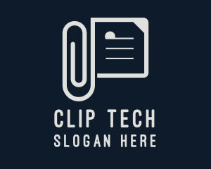 Office Paper Clip  logo design