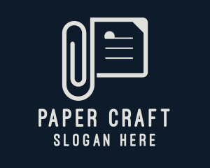 Office Paper Clip  logo design