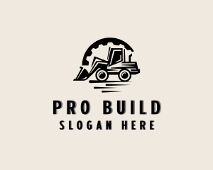 Contractor - Backhoe Construction Contractor logo design