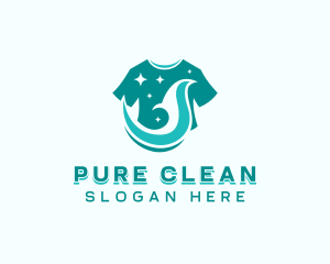 Detergent - Tshirt Laundry Cleaner logo design