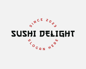 Sushi Bar - Oriental Japanese Style logo design