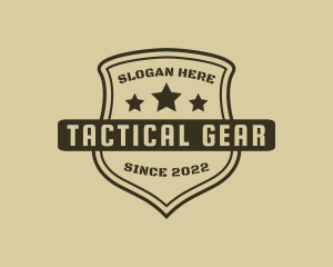 Tactical - Police Shield Star logo design
