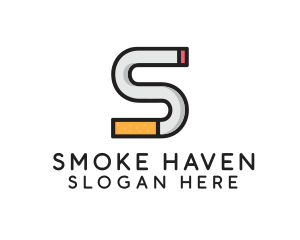 Tobacco - Smoking Cigarette Letter S logo design