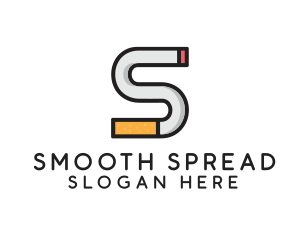 Smoking Cigarette Letter S logo design