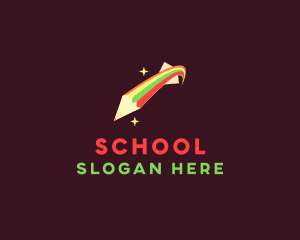 Pencil School Education logo design