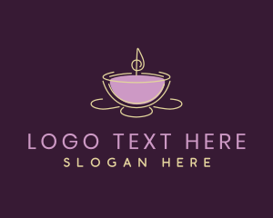 Relaxation - Candle Light Decor logo design