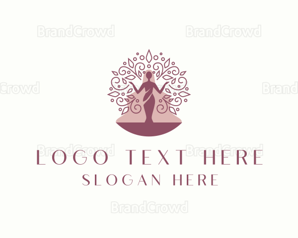 Feminine Woman Tree Logo