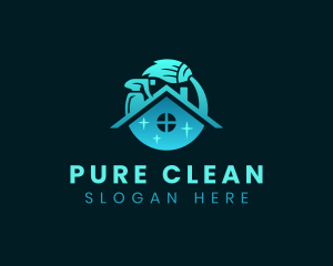 Housekeeping Cleaning Sanitation logo design