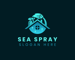 Housekeeping Cleaning Sanitation logo design