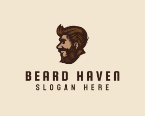 Beard - Father Beard Profile logo design