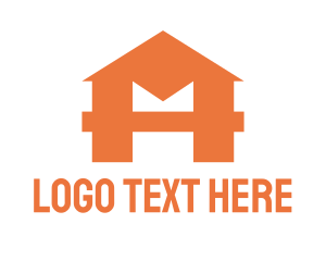 Builders - House Construction Letter M logo design