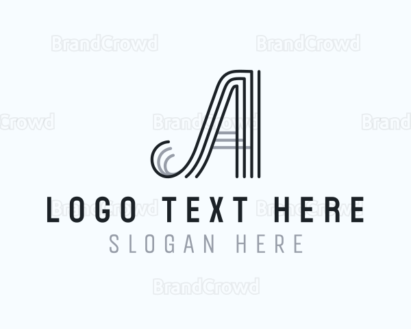 Nautical Architect Letter A Logo